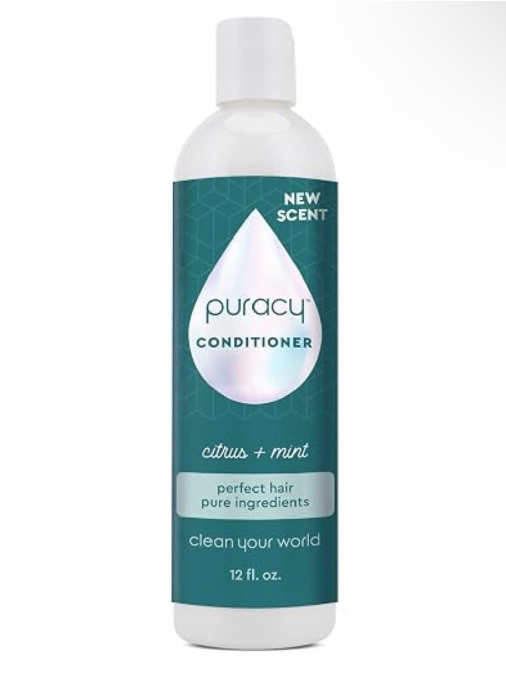 PURACY Citrus & Mint Conditioner 12 fl oz / 355mL ~ 99% Plant-Based ~ New